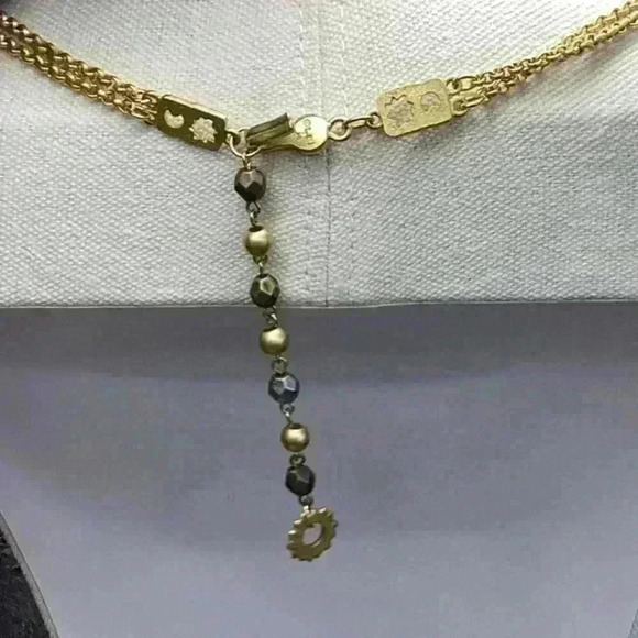 Liz Claiborne Gold and Gray Necklace - Picture 3 of 3